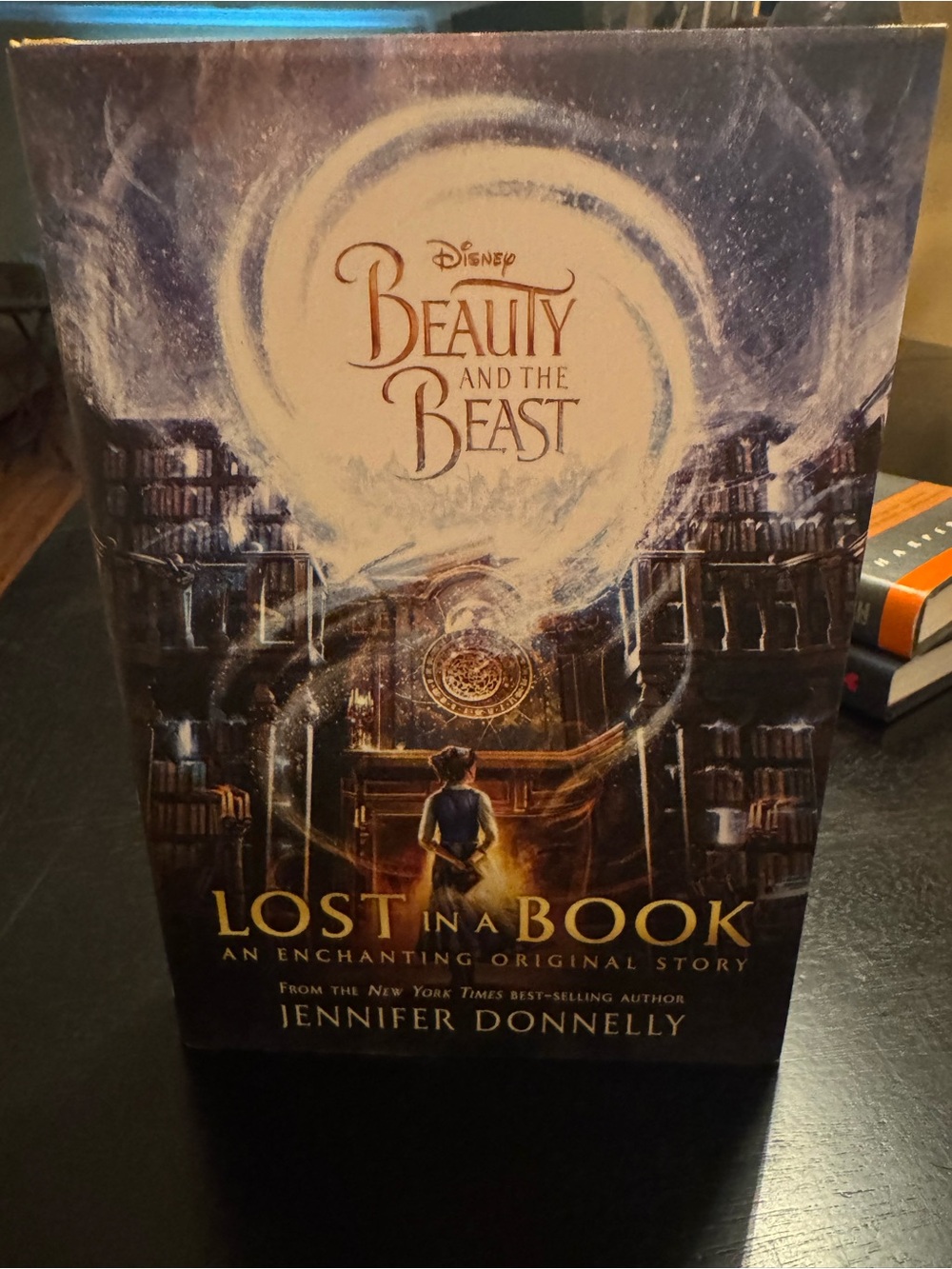 Disney Beauty and the Beast Hardcover — Navy and Gold Lettering